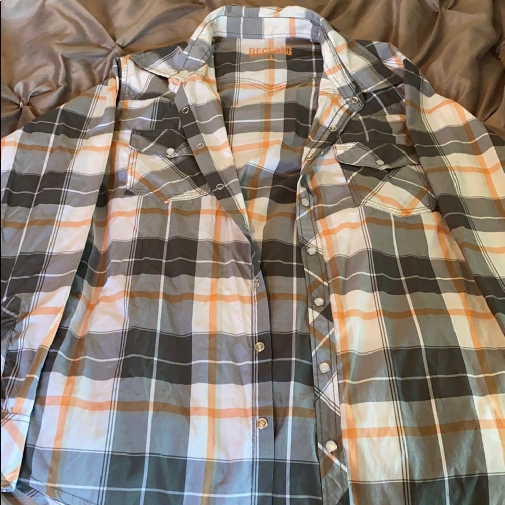 Men’s Buckle-Reclaim Plaid Button Down Shirt